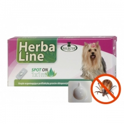 HerbaLine spot-on 1x1ml pro psy do 15kg