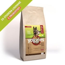 Yoggies lisované granule kuřecí+hovězí 