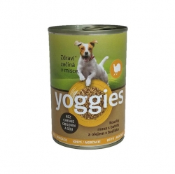 Yoggies konzerva pro psy s krůtím masem 400g