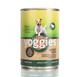 Yoggies konzerva s jehněčím masem 400g
