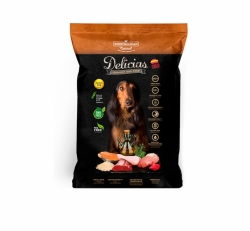Delicias - polovlhké krmivo pro dospělé psy 1,5kg